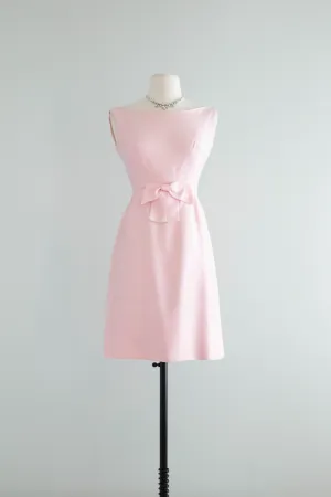 1960's Pretty In Pink Jackie Party Dress / XS