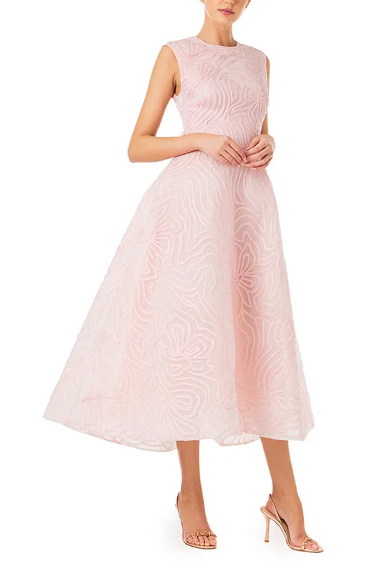Sleeveless Embroidered Cocktail Dress