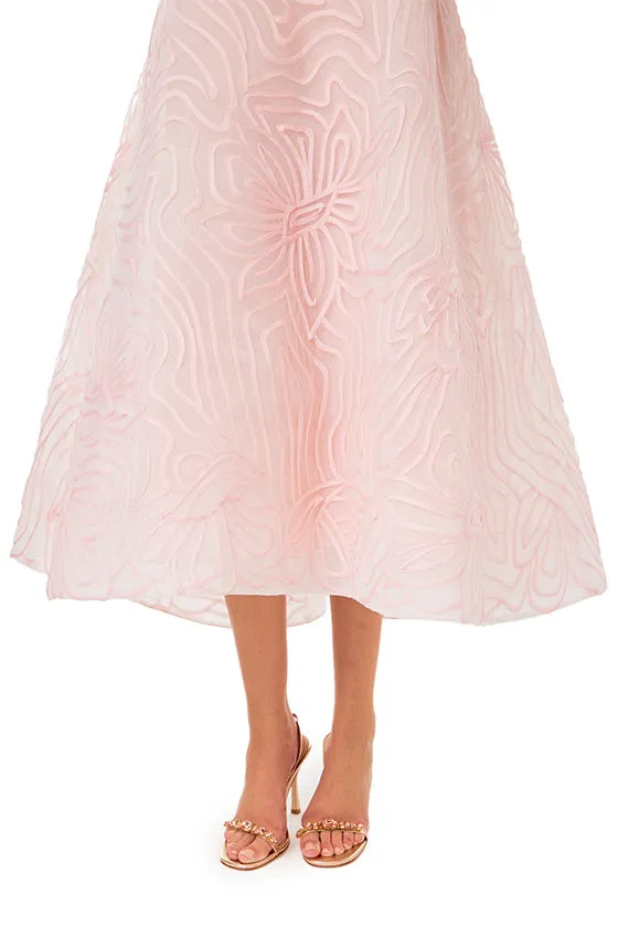 Sleeveless Embroidered Cocktail Dress