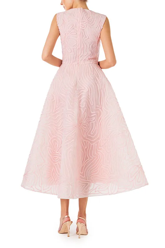 Sleeveless Embroidered Cocktail Dress
