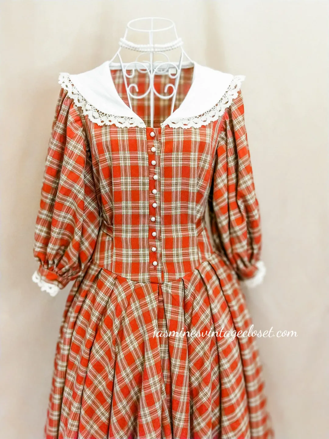 Victorian Tartan Doll Dress