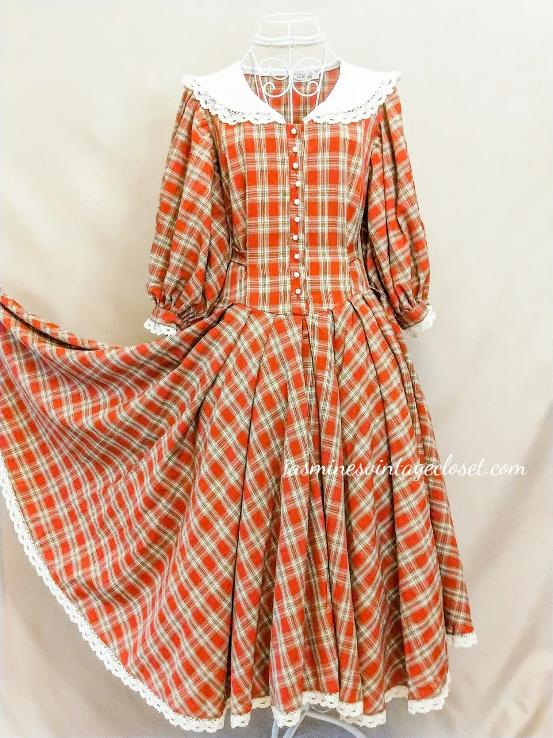 Victorian Tartan Doll Dress