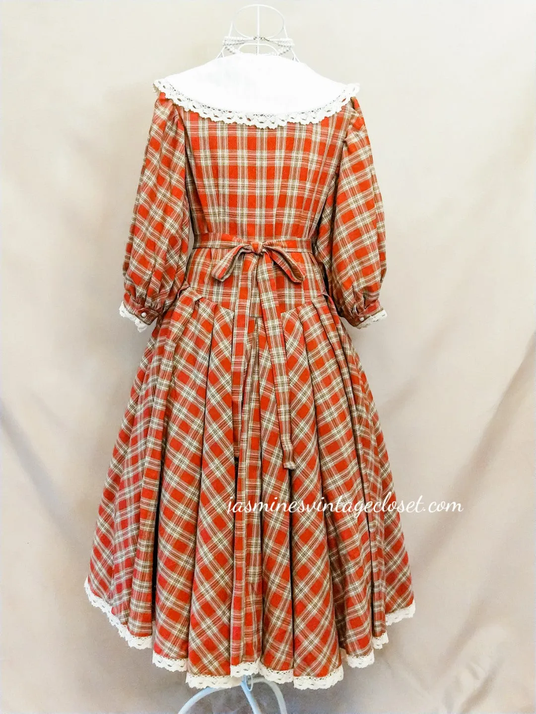 Victorian Tartan Doll Dress