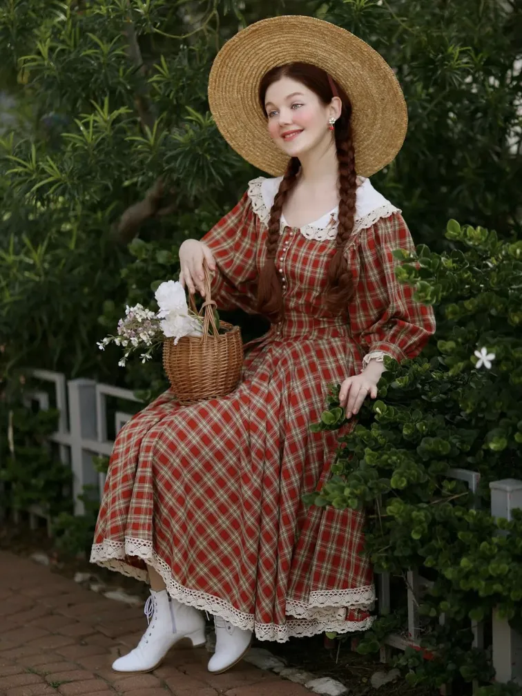 Victorian Tartan Doll Dress