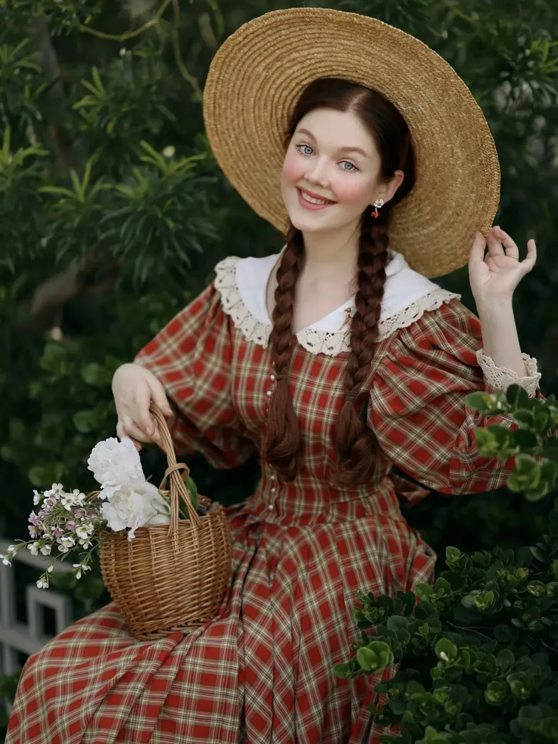 Victorian Tartan Doll Dress
