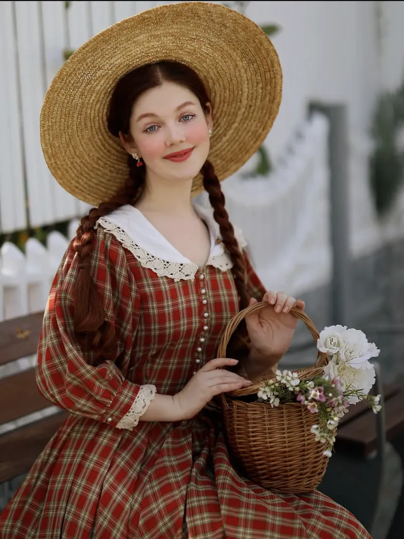Victorian Tartan Doll Dress