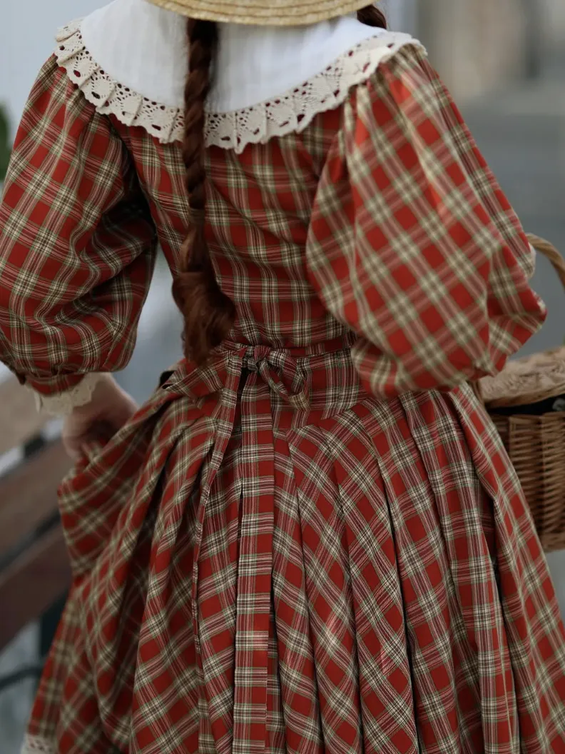 Victorian Tartan Doll Dress