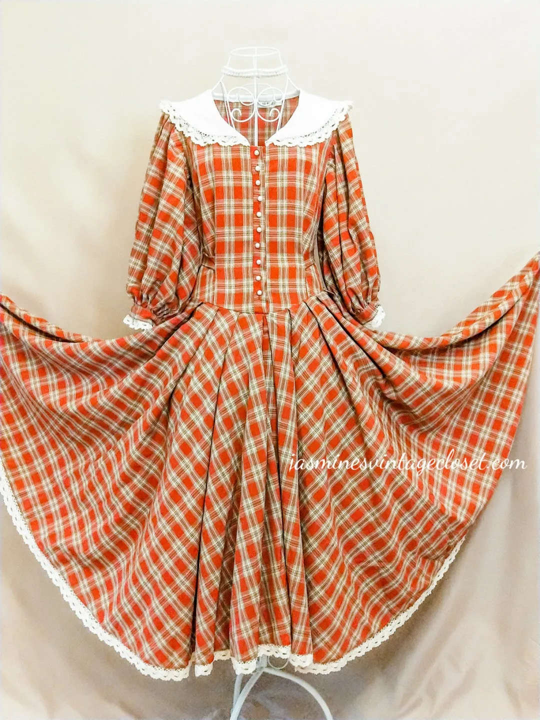 Victorian Tartan Doll Dress