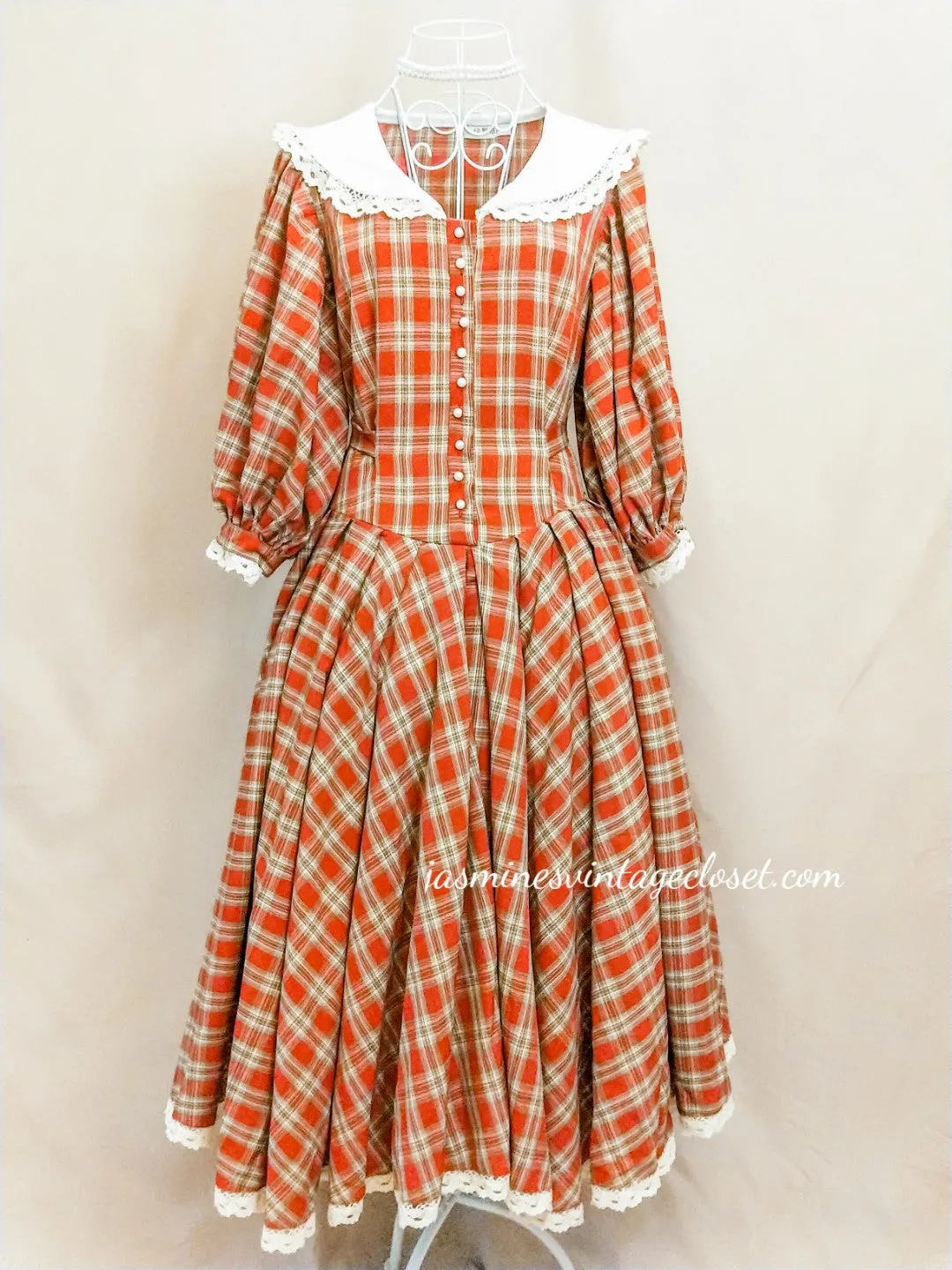 Victorian Tartan Doll Dress